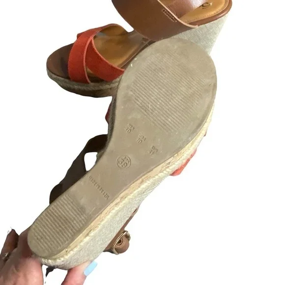 Sergio Zelcer Wedge Sandals Size USA 10 - Picture 3 of 7